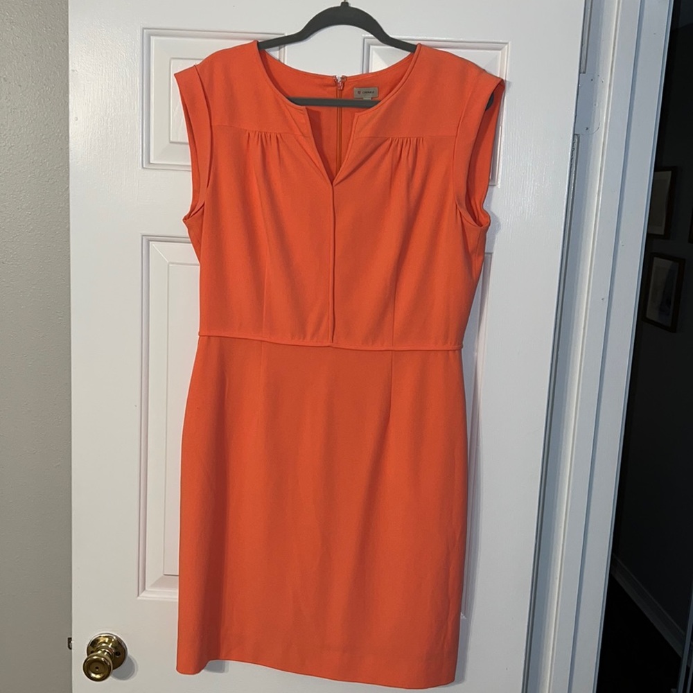 Cremieux Bright Coral Sheath Dress